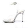 Fabulicious CHIC-06 Transparent Steel Heeled Sandals