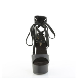 Pleaser CAPTIVA-600-14 Black Ankle Cuff High Heel Shoe