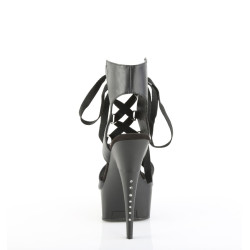 Pleaser CAPTIVA-600-14 Black Ankle Cuff High Heel Shoe