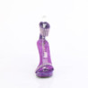 Fabulicious CHIC-40 Purple Ankle Strap Steel Heel Sandal