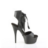 Pleaser CAPTIVA-600-14 Black Ankle Cuff High Heel Shoe