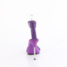 Fabulicious CHIC-40 Purple Ankle Strap Steel Heel Sandal