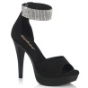 Fabulicious COCKTAIL-525 Suede D'Orsay High Heeled Sandals