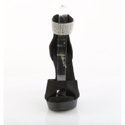 Fabulicious COCKTAIL-525 Suede D'Orsay High Heeled Sandals