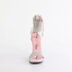 Fabulicious CHIC-47 Rose Ankle Cuff Steel Heel Sandal