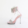 Fabulicious CHIC-47 Rose Ankle Cuff Steel Heel Sandal