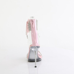 Fabulicious CHIC-47 Rose Ankle Cuff Steel Heel Sandal