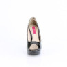 Pleaser Pink Label CHLOE-01 Black Patent Heels Men