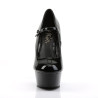 Pleaser DELIGHT-687 Black Platform Heeled Pumps Women
