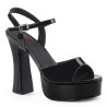 Demonia DOLLY-09 Black Patent Chunky Platform Sandal