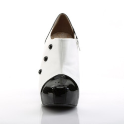 Pleaser Pink Label CHLOE-11 Black White Heels Men