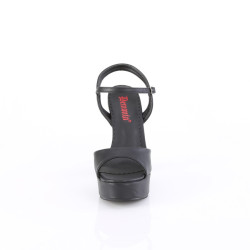 Demonia DOLLY-09 Black Vegan Chunky Platform Sandal