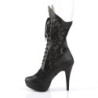 Pleaser Pink Label CHLOE-115 Black Vegan Heels Men