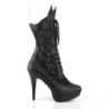 Pleaser Pink Label CHLOE-115 Black Vegan Heels Men