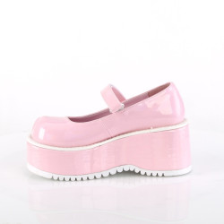 Demonia DOLLIE-01 Rose Hologram Punk Lolita Platform Pumps