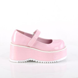 Demonia DOLLIE-01 Rose Hologram Punk Lolita Platform Pumps