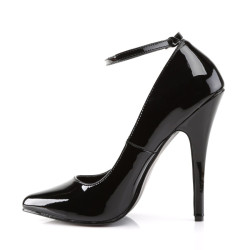 Devious DOMINA-431 Black Patent Pumps Women