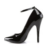 Devious DOMINA-431 Black Patent Pumps Women