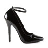 Devious DOMINA-431 Black Patent Pumps Women