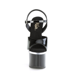 Pleaser ESTEEM-709 Black Platform High Heels Shoes Women