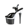 Pleaser ESTEEM-709 Black Platform High Heels Shoes Women