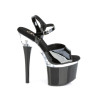 Pleaser ESTEEM-709 Black Platform High Heels Shoes Women