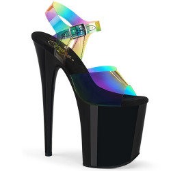 Pleaser FLAMINGO-808RB Rainbow Exotic Pole Dance High Heels