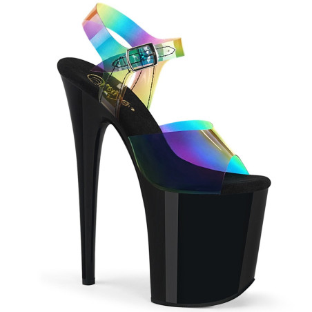 Pleaser FLAMINGO-808RB Rainbow Exotic Pole Dance High Heels