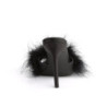 Fabulicious CLASSIQUE-01F Black Vegan Fur Mules Women