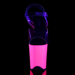 Pleaser FLAMINGO-808UV Neon Pink Exotic Pole High Heels