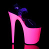 Pleaser FLAMINGO-808UV Neon Pink Exotic Pole High Heels