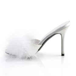 Fabulicious CLASSIQUE-01F White Vegan Fur Sale Women