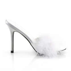 Fabulicious CLASSIQUE-01F White Vegan Fur Sale Women