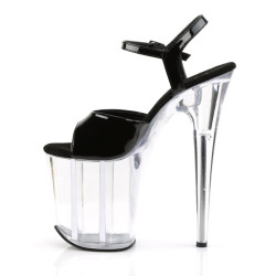 Pleaser FLAMINGO-809 Clear Platform Pole Dance High Heels