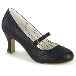 Pin Up Couture FLAPPER-32 Black Spectator Retro Pumps