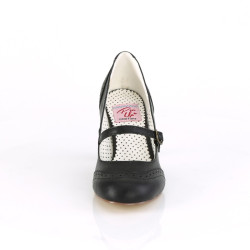 Pin Up Couture FLAPPER-32 Black Spectator Retro Pumps