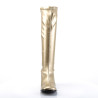 Funtasma GOGO-300 Gold Vegan Chunky Heel 70s Boots