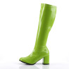 Funtasma GOGO-300 Lime Green Chunky Heel 70s Boots