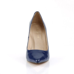 Pleaser CLASSIQUE-20 Blue Pointed-Toe Stiletto Pumps