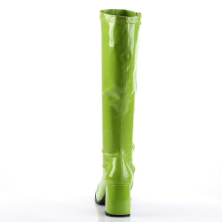 Funtasma GOGO-300 Lime Green Chunky Heel 70s Boots