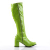 Funtasma GOGO-300 Lime Green Chunky Heel 70s Boots