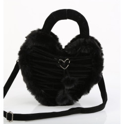 Demonia HB-631 Black Vegan Suede Handbags Women