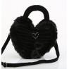 Demonia HB-631 Black Vegan Suede Handbags Women