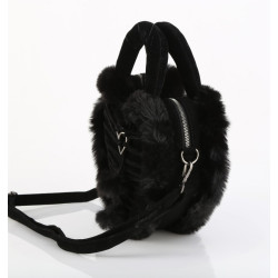 Demonia HB-631 Black Vegan Suede Handbags Women