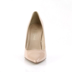 Pleaser CLASSIQUE-20 Nude Pointed-Toe Stiletto Pumps