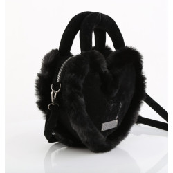 Demonia HB-631 Black Vegan Suede Handbags Women