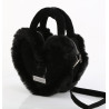 Demonia HB-631 Black Vegan Suede Handbags Women