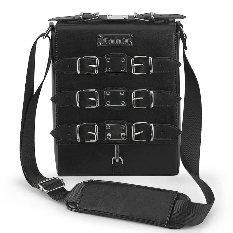 Demonia HB-660 Black Vegan Leather Handbags Women Demonia HB-660 Black Vegan Leather Handbags Women