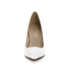 Pleaser CLASSIQUE-20 White Pointed-Toe Stiletto Pumps