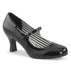 Pleaser Pink Label JENNA-06 Black Vegan Men Pumps